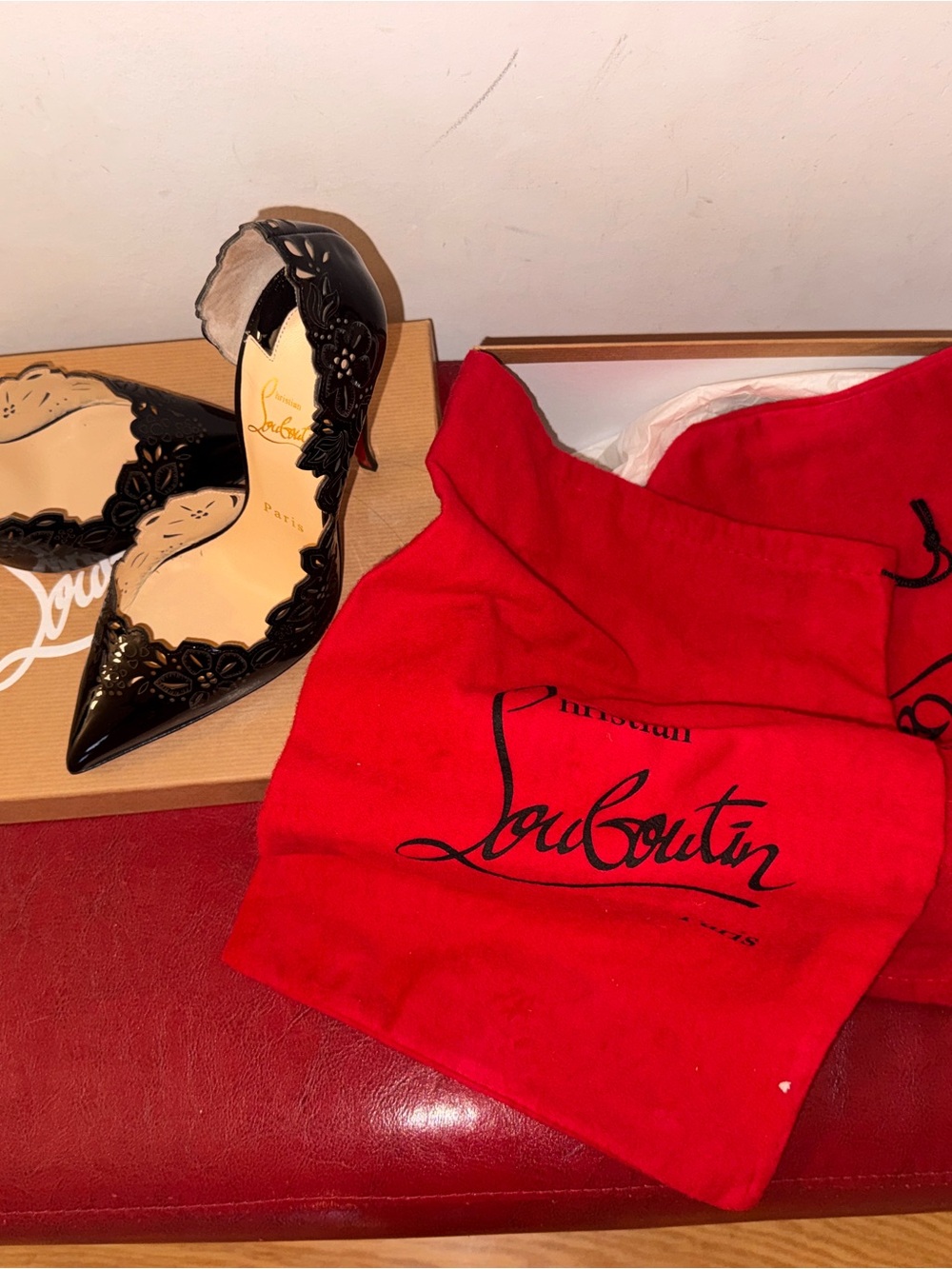 Christian Louboutin Patent Beloved 120 Pumps 37 Black - Picture 5 of 6